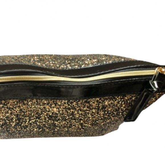 NWOT Black Sparkle Cosmetics Bag - Picture 3 of 8